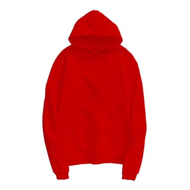 Sudadera De Lana Con Capucha Para Hombre Sudadera De Invierno Cálida Y Liviana Roja 3XL jinwen Sudadera con capucha de forro polar