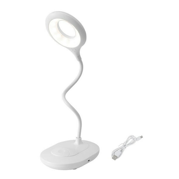 Luz de escritorio Lámpara LED de escritorio regulable Sala de estar Dormitorio Mesita de noche Luz recargable 6W 4000K, Blanco Inevent EL001552-01B
