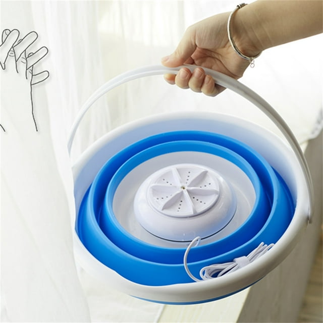 Fankiway Usb Charging for Portable Turbo Washer with Foldable Bathtub 10L