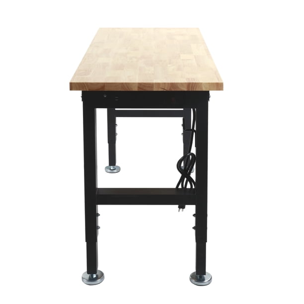 Frontier 48-inch Heavy-Duty Workbench with Adjustable Height, Wood