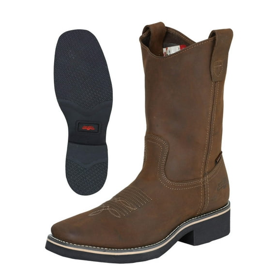 Establo Men’s Rodeo Work Boot - Crazy Leather in Tan 41550