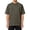 Army Green_011, variant on Domuza Acid Washed T-Shirt for Men Short Sleeve, Crew Neck, Vintage Distressed Solid Basic Tee Tops Orange XL