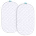 thumbnail image 1 of Waterproof Bassinet Mattress Pad Cover Compatible with Fisher-Price Soothing Motions Bassinet, 2 Pack,, 1 of 6