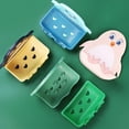 thumbnail image 3 of Xingzhi Shape Waterproof Travel Soap Box Container Bathroom Holder Dish Portable Sealed Convenient for Home Storage Accessory Blue, 3 of 6