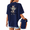 Navy Blue, variant on Women's Vintage Rose Butterfly Guiding Loving Mom Graphic Short Sleeve Crewneck Navy Blue Tops