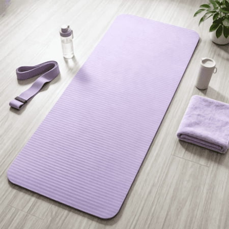 Yoga Knee Pad Cushion Thick Mini Yoga Mat Odor-Free Workout Mat with Storage Strap Small for Yoga Pilates Kneeling Planks & Home Gym