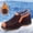 A, variant on YOUSNH Fashion Winter Men Snow Boots Round Toe Thick Soled Non Slip on Colorblock High Top Plush Warm Outdoor Shoes Men's Shoe Black 8.5