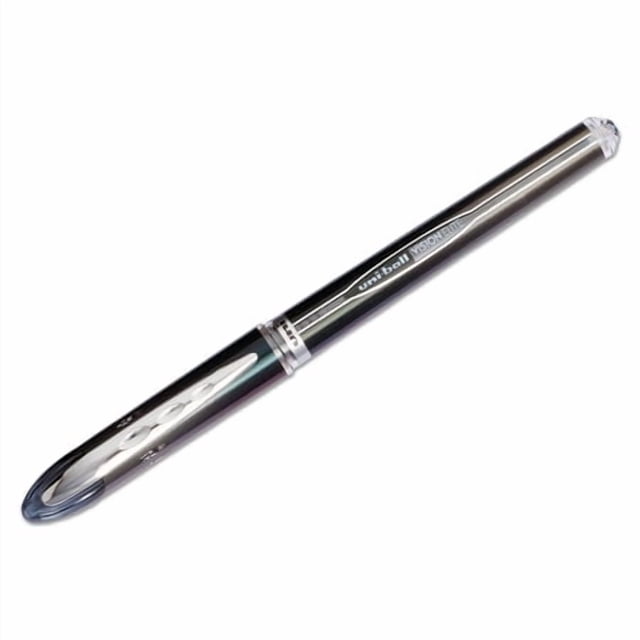 Uni-Ball Vision Elite Stick Micro Point, Airplane-Safe, Rollerball Pens, Black Ink, 0.5Mm, 6 Pack