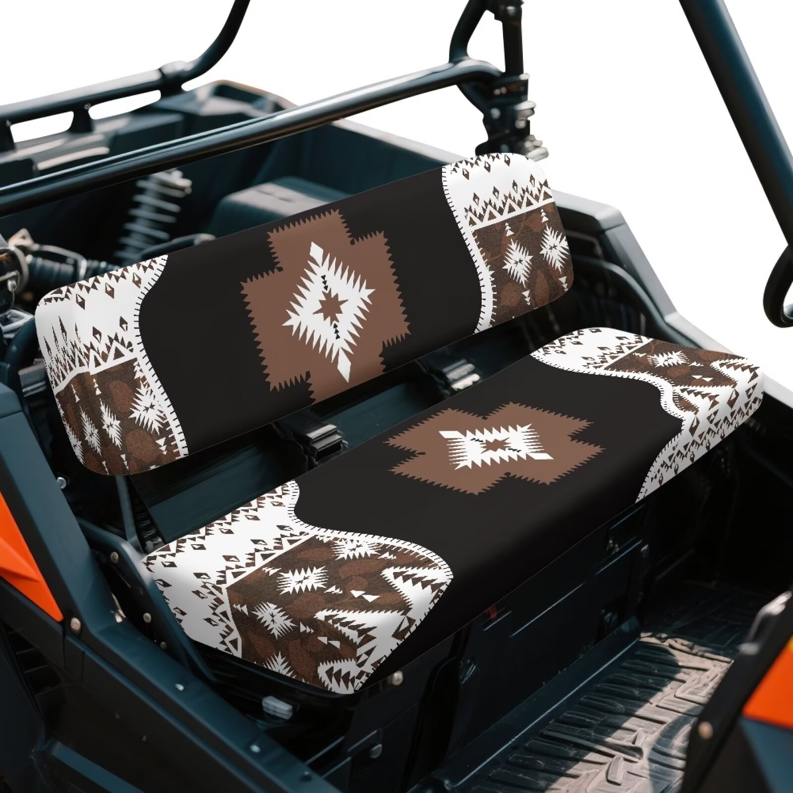 Uorisanigo UTV Seat Covers for Kawasaki Mule 3000 3010 3020 4000 4010 2001-2024 Aztec African Tribal UTV Bench Seat Cover Accessories All Season Weather Proof Seats Cushion