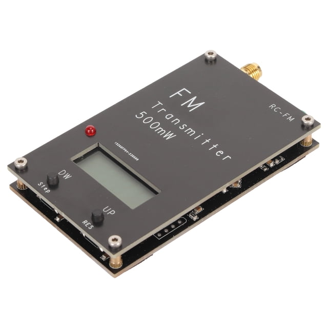 Transmisor FM, 500MA 88-108MHz 500MW FM Transmisor 2000m Aleación de Aluminio para Radio FM