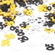 thumbnail image 3 of Celebre con estilo con 30 decoraciones únicas para cumpleaños con confeti de números mixtos en negro y plateado, 3 of 4