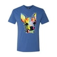 thumbnail image 2 of Wild Bobby Dean Russo Colorful Chihuahua Dog Lover Men Premium Tri Blend Tee, Vintage Royal, Small, 2 of 5