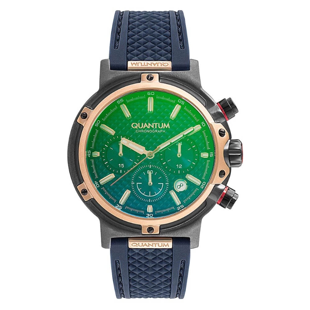 Reloj Quantum Para Caballero Correa De Silicon Color Azul Hng956.899 Walmart en linea