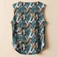 thumbnail image 4 of Women Linen Tank Tops Button V-Neck Sleeveless Vest T-Shirts Summer Breathable Lightweight Basic Shirt, 4 of 5