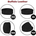 thumbnail image 2 of ELW Buffalo Hide Leather Strap 5-6 oz 1.25 Inch x 60 InchColor Black Leather Strips for Crafts, Leather Bag Straps, Leather for Belt Making, Leather Crafting, Blank Leather, Tooling Leather Roll, 2 of 4