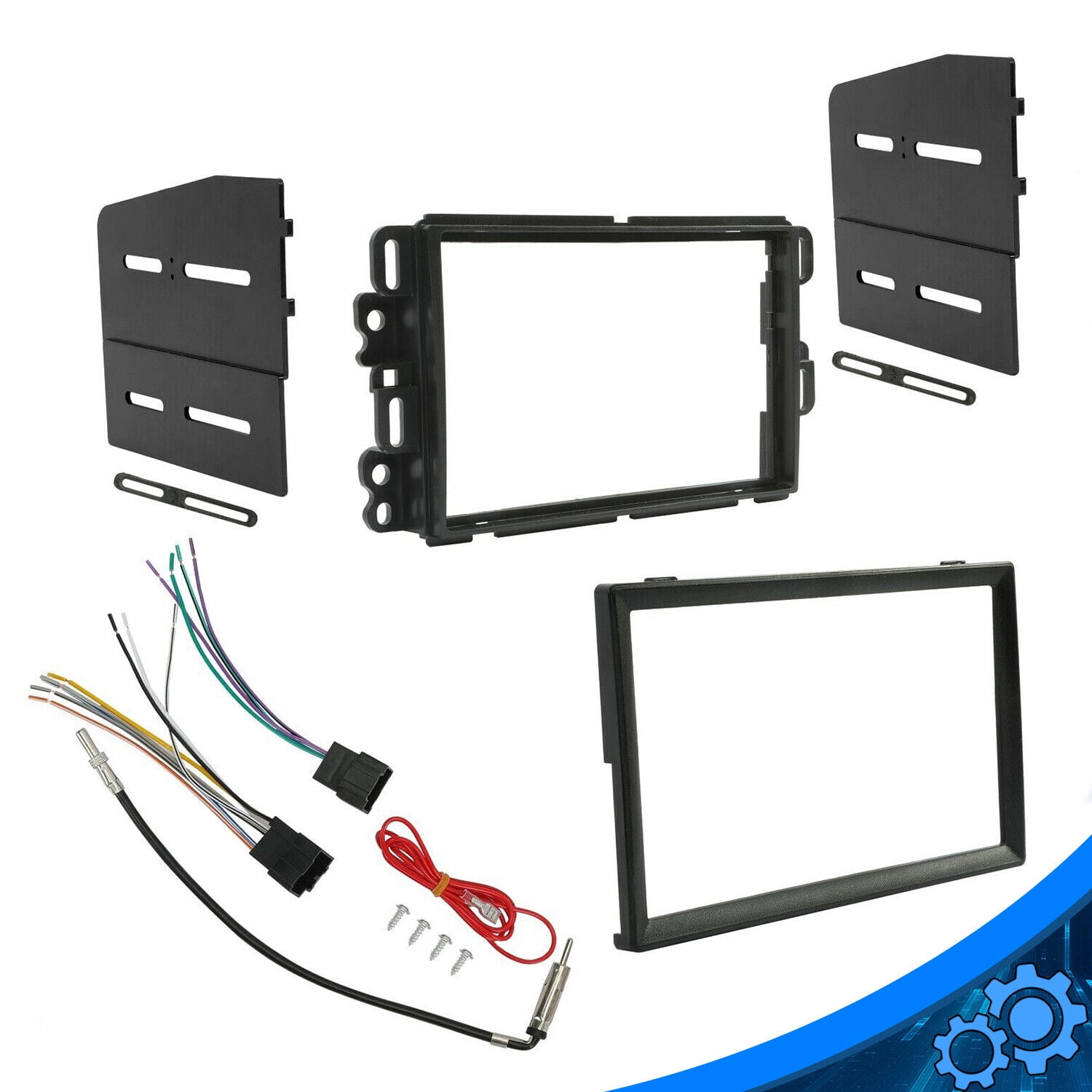 CAR STEREO DOUBLE 2 DIN RADIO DASH INSTALLATION BEZEL TRIM KIT W