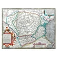 thumbnail image 3 of Ortelius 24x19 Black Modern Framed Museum Art Print Titled - Europe Dacia Moesia - Ortelius 1570, 3 of 5