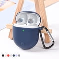 thumbnail image 2 of Funda protectora de silicona para Redmi AirDots 3 Pro con llavero (azul oscuro), 2 of 7