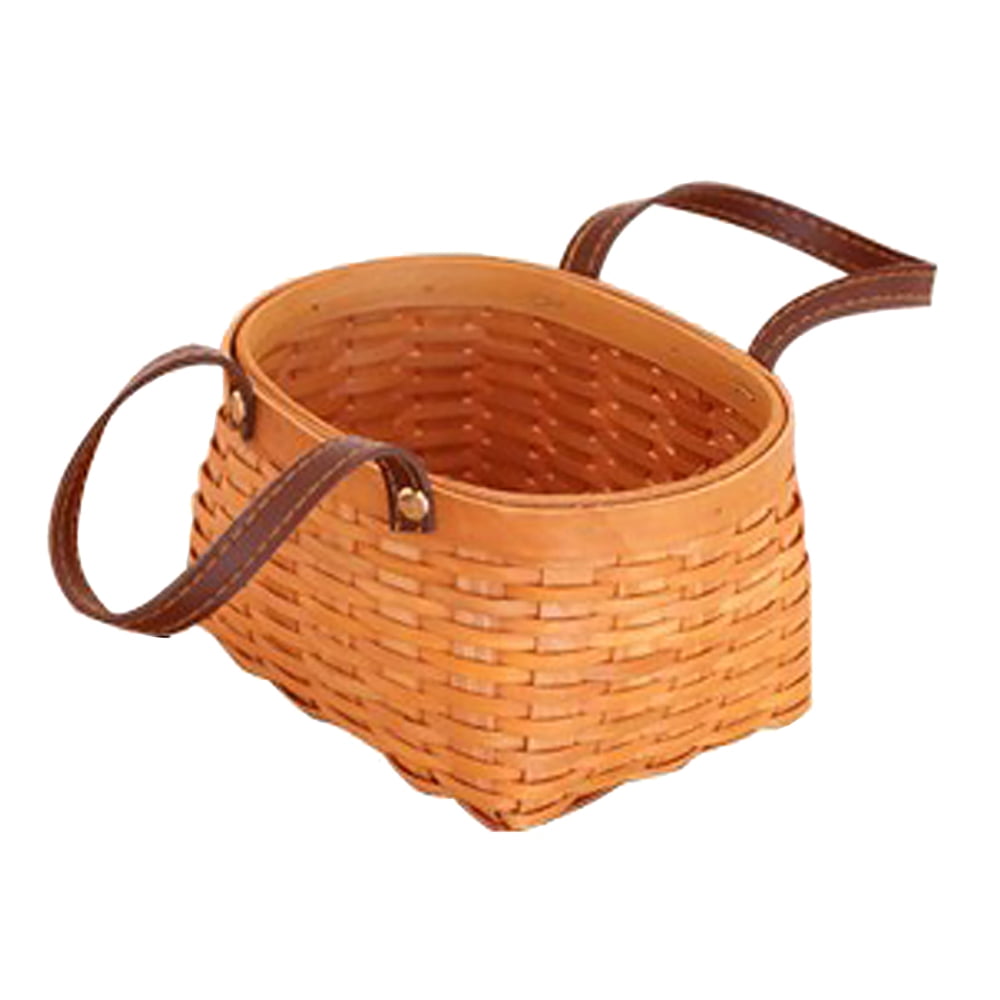 Bamboo Baskets For Kitchen Picnic Foods Flower Vegetable Laundry Storage Basket 