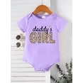 thumbnail image 3 of PureChapter Adorable Daddy's Girl Bodysuit for Baby Girls 0-12 Months Leopard Print Casual Romper, 3 of 7