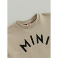 thumbnail image 5 of Bagilaanoe Newborn Baby Girl Boy Oversized Romper Sweatshirt Long Sleeve Bodysuits Letter Print Pullover 3M 6M 12M 18M Infant Casual Tee Tops, 5 of 9