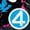 NAVY, variant on Fantastic Four - Galactus Cover - Men's Long Sleeve Graphic T-Shirt