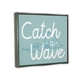 thumbnail image 4 of Stupell Industries Catch a Wave Phrase Landscape Painting Gray Floater Framed Canvas Art Print Wall Art, 31 x 25, 4 of 10