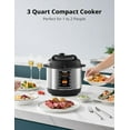 thumbnail image 5 of 7-in-1 Small Electric Pressure Cooker, 3 Quarts, 5 of 6