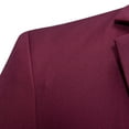 thumbnail image 2 of Suit Jakcet for Men, Mens Vintage Court Elegant Wedding Slim Fit Blazers Long Sleeve Stand Collar Solid Color Button Down with Pockets Lightweight Suit Coats Spring, 2 of 8