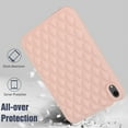 thumbnail image 4 of Back Case for iPad 9th Gen 2021/8th Gen 2020/7th Gen 2019, Stylish Diamond Texture Soft TPU Anti-Slip Lightweight Ultra Slim Drop Protective Shockproof Cover for iPad 10.2 Inch, Pink, 4 of 7
