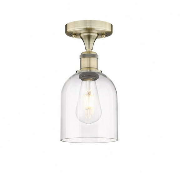 Innovations Lighting - Bella - 1 Light Semi-Flush Mount In Industrial Style-9.63