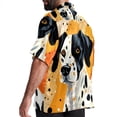 thumbnail image 3 of Spotted Dog Men's Short Sleeve Casual Printed Button Down Beach Shirts, 3 of 6