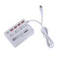 thumbnail image 4 of Multi-port USB hub converters with 4 USB and Type C ports and a phone stand for, 4 of 5