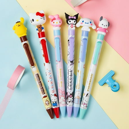 Cute Anime pen, Kawaii pen Merchandise, Gifts for Friends and Cute Anime  Fans (6pcs-B)