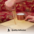 thumbnail image 2 of SSBM 2.83 Inch x 110 Yds Natural Rubber Tape, Clear, 1.75 Mil, Easy Application for Doors & Windows, 48 Rolls, 2 of 5