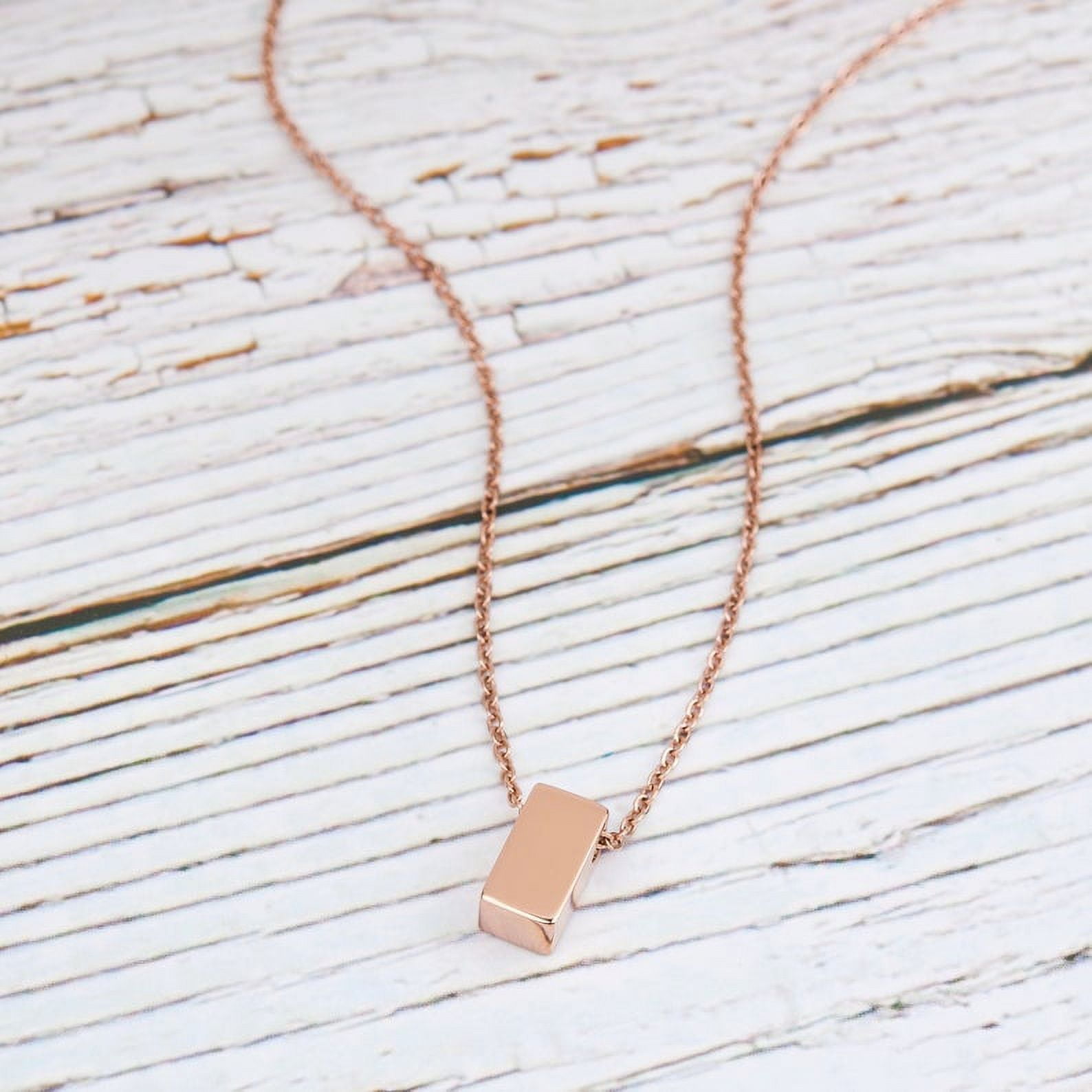 Personalized Card and Necklace for Mother's Day, Custom Card and Necklace for Mom, Jewelry Gift for Mom, Custom Card and Jewelry For Mom, Gift for Her [Rose Gold, No-Personalized Card]