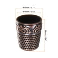 thumbnail image 2 of Unique Bargains Sewing Thimble Copper Sewing Thimble Finger Protector, Red Bronze 2 Pack, 2 of 5