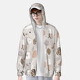 thumbnail image 3 of Picia Rabbit In Space Women's Men's UPF 50+ Sun Protection Hoodie Shirt Long Sleeve SPF Fishing Outdoor UV Hiking Lightweight Shirts-Medium, 3 of 9