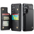 thumbnail image 2 of Funda para Samsung Galaxy S25 Plus con tarjetero, tipo billetera para hombre y mujer con bloqueo RFID, de cuero resistente, con soporte, cierre magnético y a prueba de golpes, 2 of 10