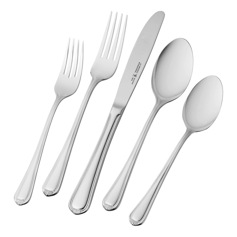 J.A. Henckels International Alcea 65pc 18/10 Stainless Steel Flatware
