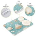thumbnail image 4 of Seastar Seashells Dish Drying Mat Microfiber Kitchen Pad Large Counter Absorbent Dish Mats Drainer Rack 18"x24", 4 of 7