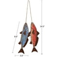 thumbnail image 6 of Wooden Fish Decor Hanging Wood Fish Decorations for Wall, Rustic Nautical Fish Decor Beach Theme Home Decoration Fish Sculpture Home Decor for Bathroom Bedroom Lake House Decoration (Blue & Red), 6 of 7