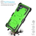 thumbnail image 3 of Ebizware Samsung Galaxy A16 5G Case with [Built-in Screen Protector] and Swivel Holster Belt Clip, Military Grade Heavy Duty Protective Defender Kickstand Phone Case Cover for Galaxy A16 5G - Green, 3 of 10