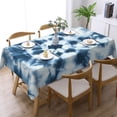 thumbnail image 2 of Tie Dye Pattern Tablecloth Rectangle Waterproof Spill-Proof Table Cloth Cover For Kitchen Dining Farmhouse Party Wedding Outdoor Picnic Camping 54x72in, 2 of 7