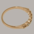 thumbnail image 5 of LBG British Made 10k Rose Gold Cultured Pearl & Citrine Womens Eternity Ring - 33 size options - Size 8.75, 5 of 9
