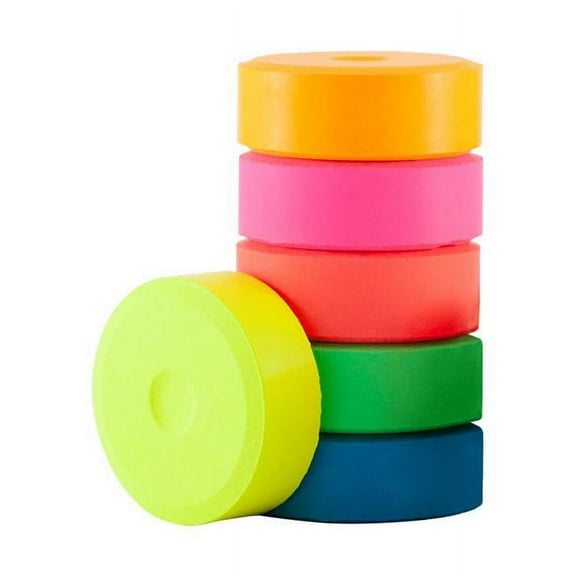 Richeson Tempera Cakes - Set of 6, Fluorescent Colors, Small Cakes