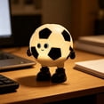 thumbnail image 6 of Cevemin Football Night Light Pat Light Bedroom Decoration - Soft Silicone Touch Control Dimmable Warm White & 7 Color Changing Night Light with Timer Rechargeable for Bedroom Night Stand Home Decor, 6 of 6