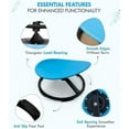 thumbnail image 6 of Giggle & Play Kids Swivel Chair, Sensory Spinning Chair for Balance and Therapy, Blue, 22.8" x 11.8", 6 of 7