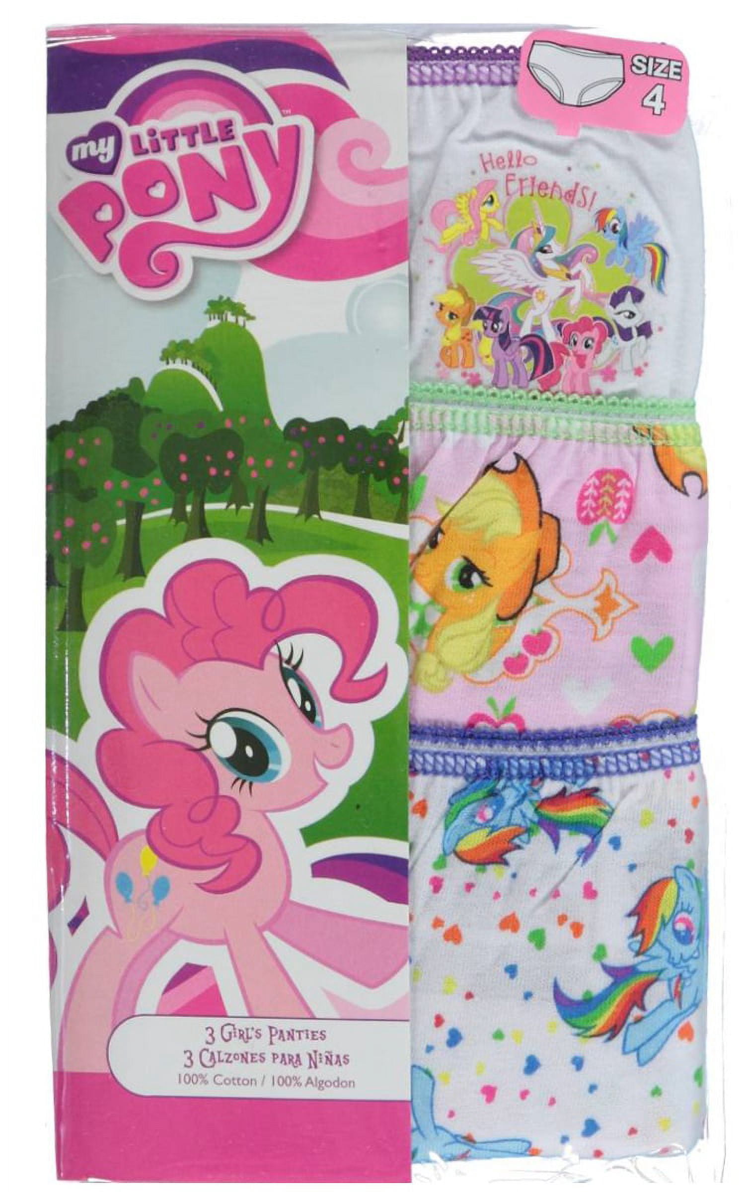 My Little Pony Underwear Panties, 3 Pack (Toddler Girls)
