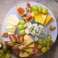 thumbnail image 4 of 12"  Wood and Marble and Gold Cheese Board and Knife Set, 4 of 5